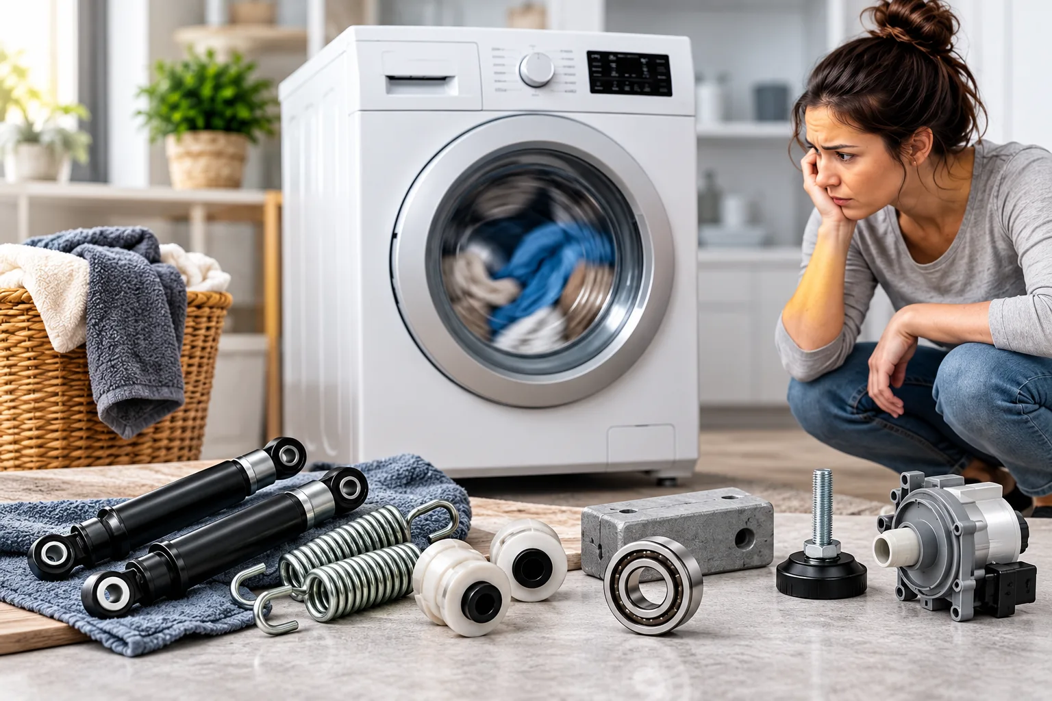 Why Is My Washing Machine Shaking? Common Parts to Check