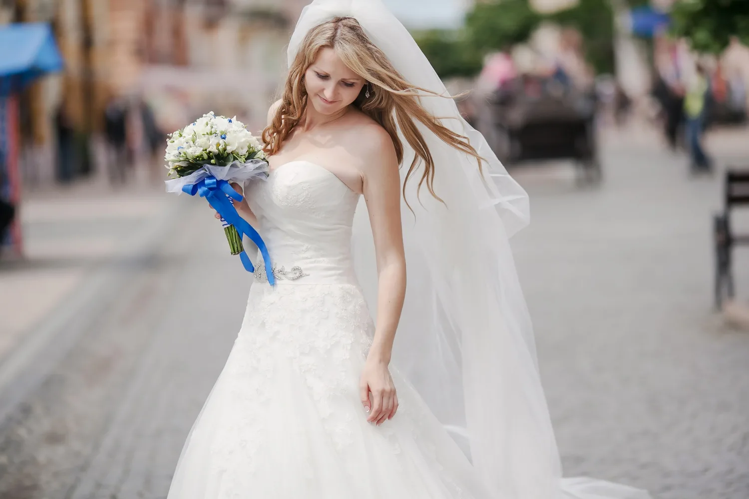 What can I do with a stained wedding dress?