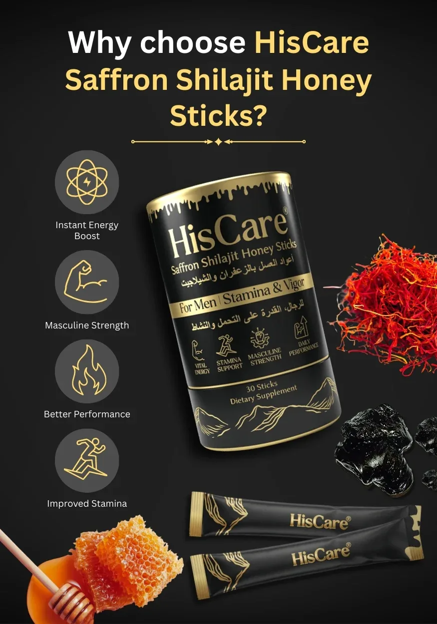 HisCare Shilajit Honey Sticks – A Powerful Blend of Nature and Wellness
