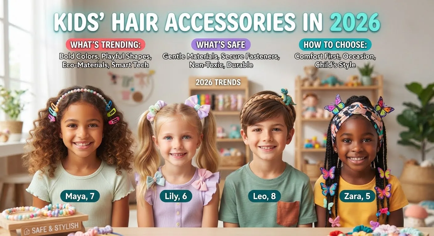 Kids' Hair Accessories in 2026: What's Trending, What's Safe, and How to Choose