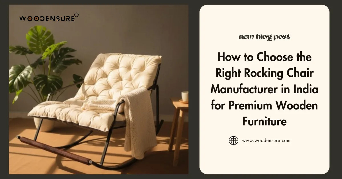 How to Choose the Right Rocking Chair Manufacturer in India for Premium Wooden Furniture