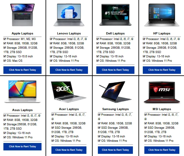 What Are the Benefits of Laptop Rent for 1 Month?