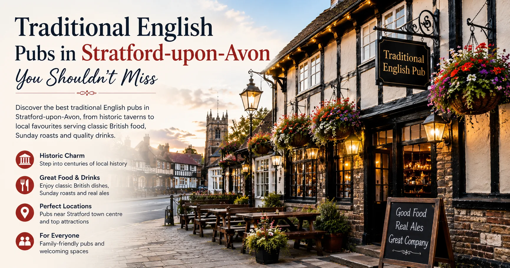 Traditional English Pubs in Stratford-upon-Avon You Shouldn’t Miss