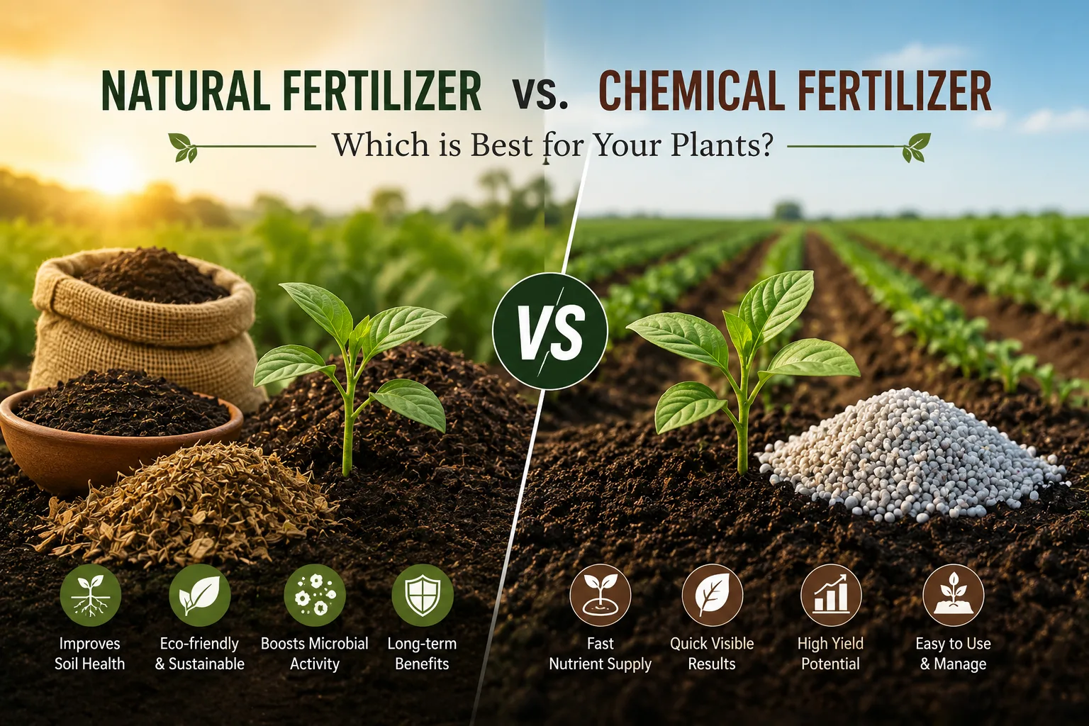 Natural Fertilizer vs. Chemical Fertilizer: Which is Best for Your Plants?