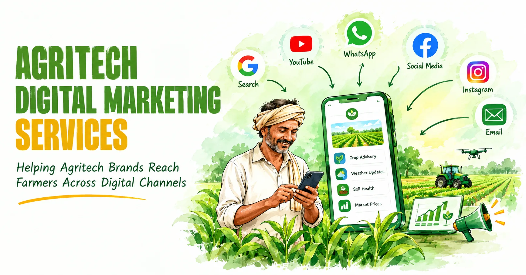 How Agritech Digital Marketing Services Help Brands Reach Farmers Across Digital Channels