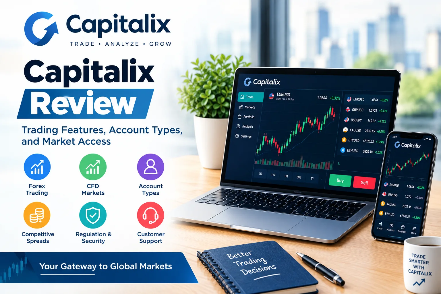 Capitalix Review: Trading Tools and Account Benefits