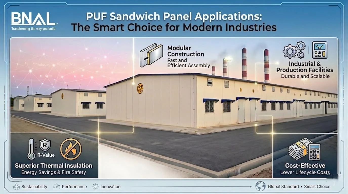 PUF Sandwich Panel Applications: The Smart Choice for Modern Industries