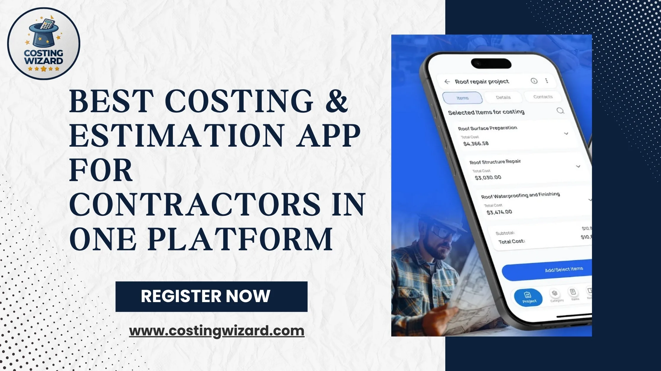 BEST COSTING & ESTIMATION APP FOR CONTRACTORS IN ONE PLATFORM