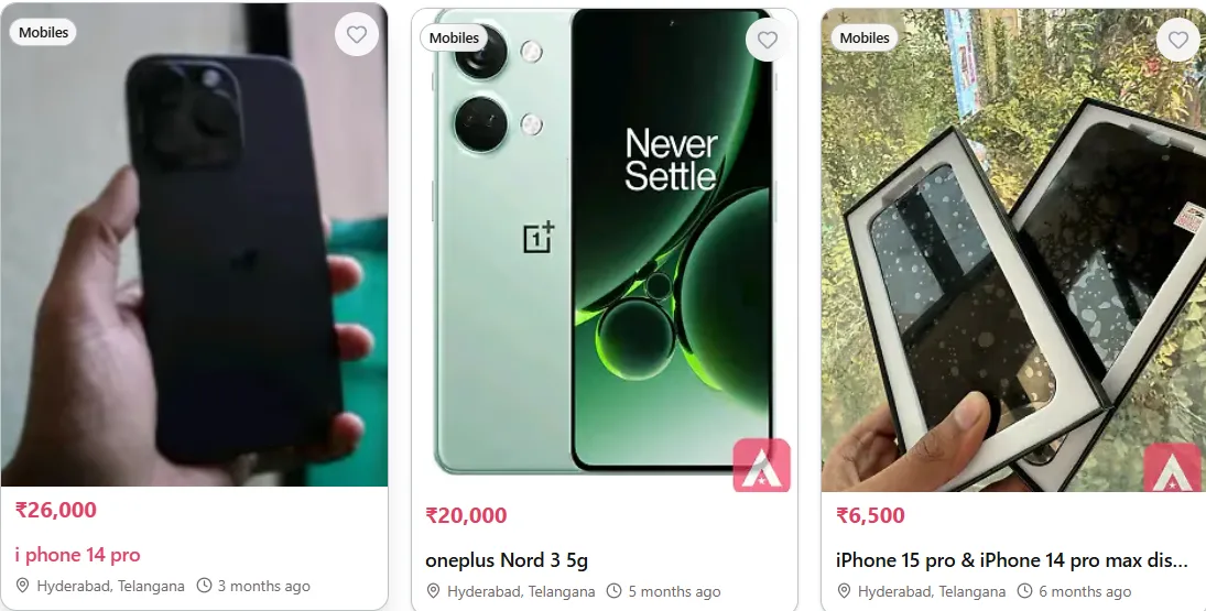 Buy & Sell Used Mobiles Phones in Hyderabad