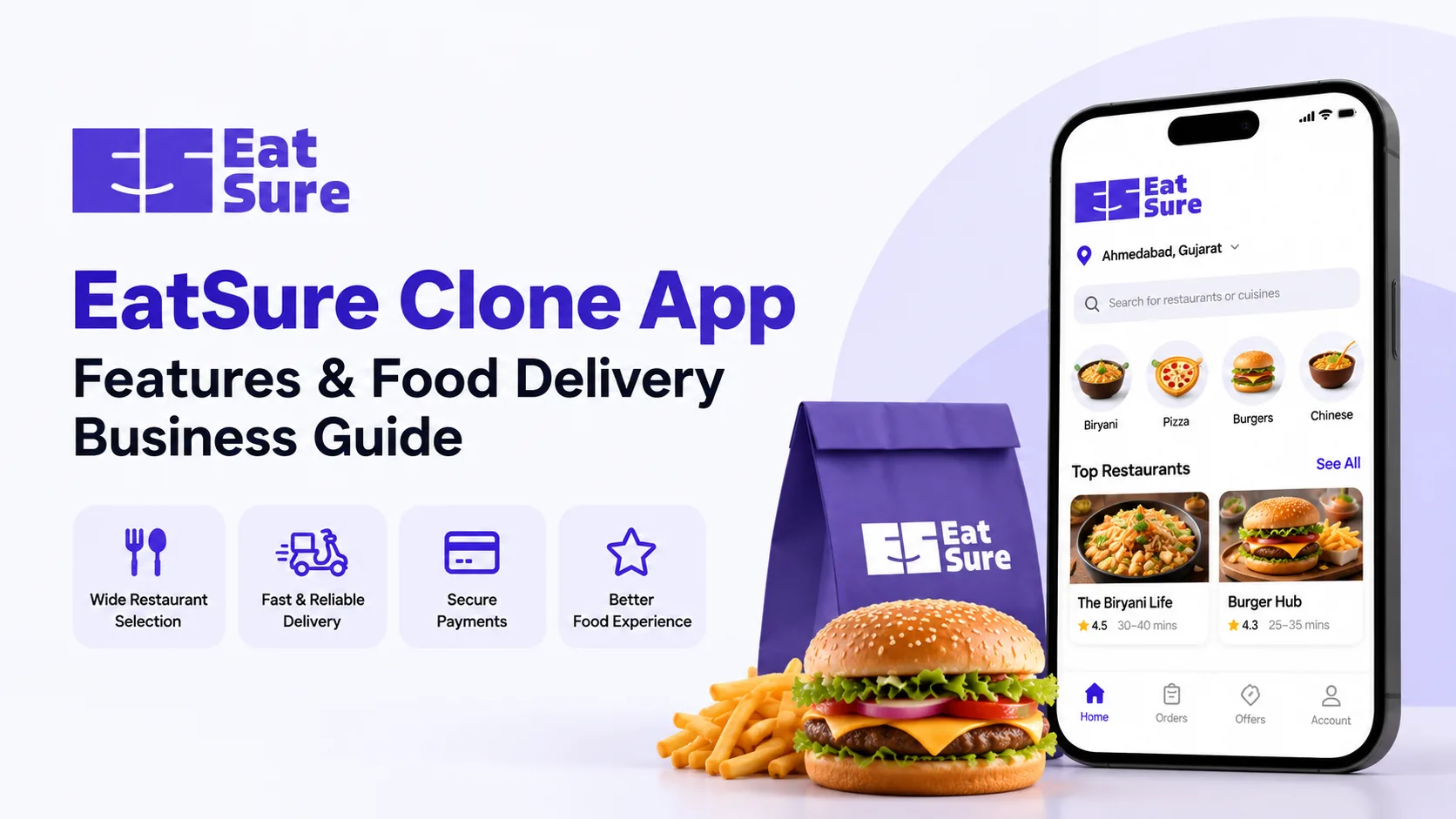 EatSure Clone App: Features & Food Delivery Business Guide