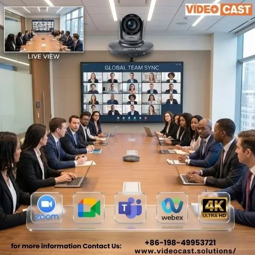 All-in-One PTZ Camera for Hybrid Meetings & Video Conferencing