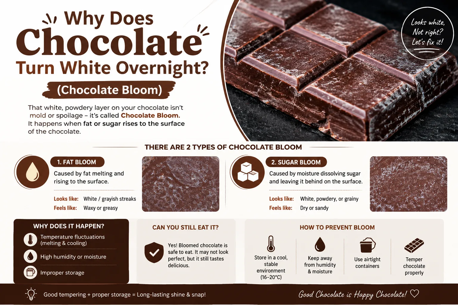 Why Does Chocolate Turn White Overnight?