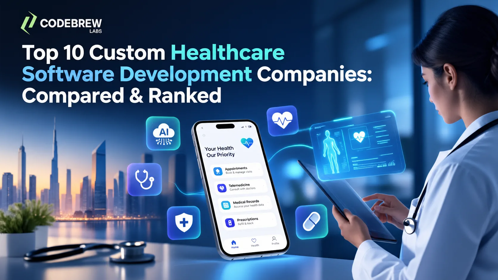 Top 10 Custom Healthcare Software Development Companies: Compared & Ranked