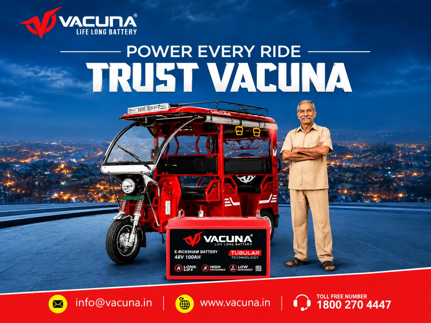 Lithium Ion Battery for E Rickshaw: Essential Charging and Care Tips