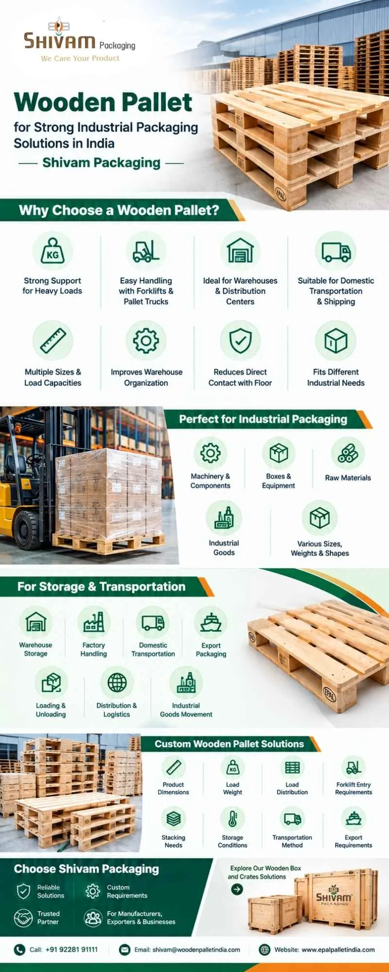 Reliable Wooden Pallets for Industrial Storage and Transport