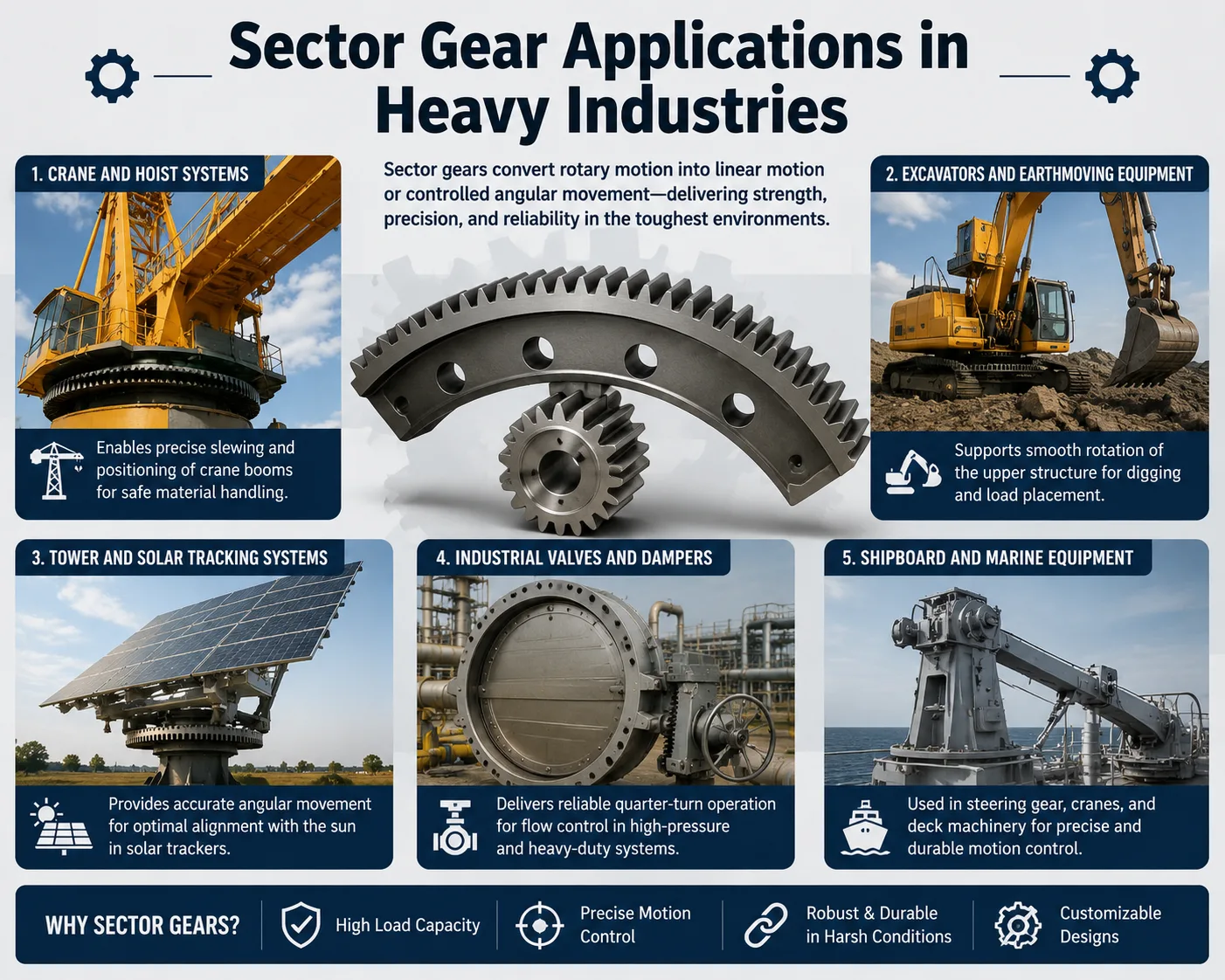 Sector Gear Applications in Heavy Industries