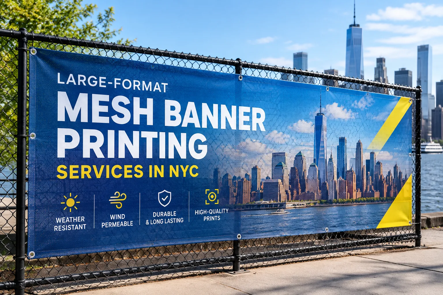 Large-Format Mesh Banner Printing Services in NYC