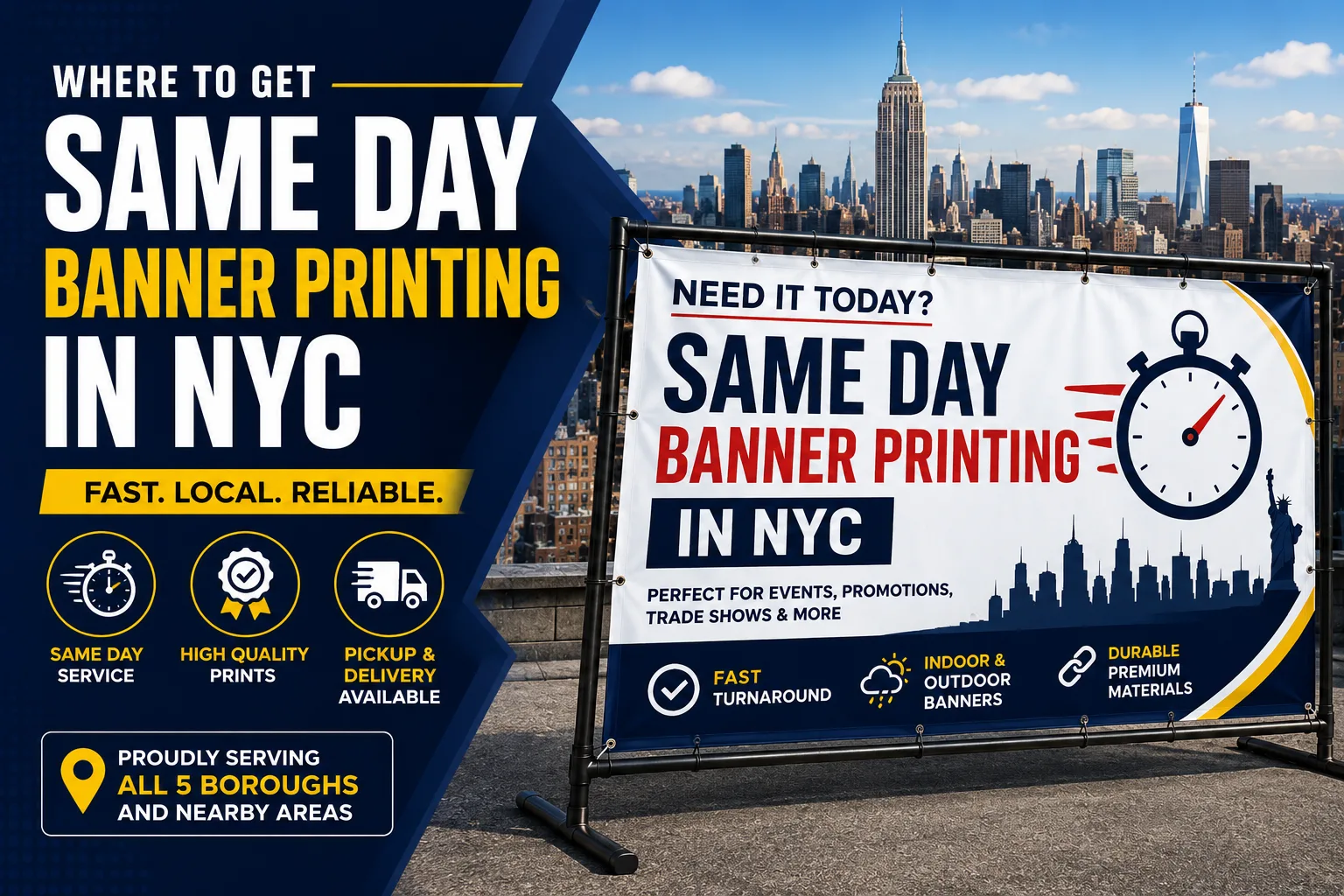 Where to Get Same Day Banner Printing in NYC
