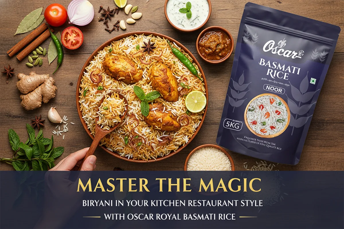 Restaurant-Style Biryani with Oscar Royal Basmati Rice at Home