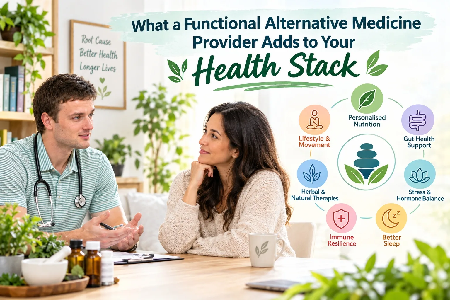 What a Functional Alternative Medicine Provider Adds to Your Health Stack