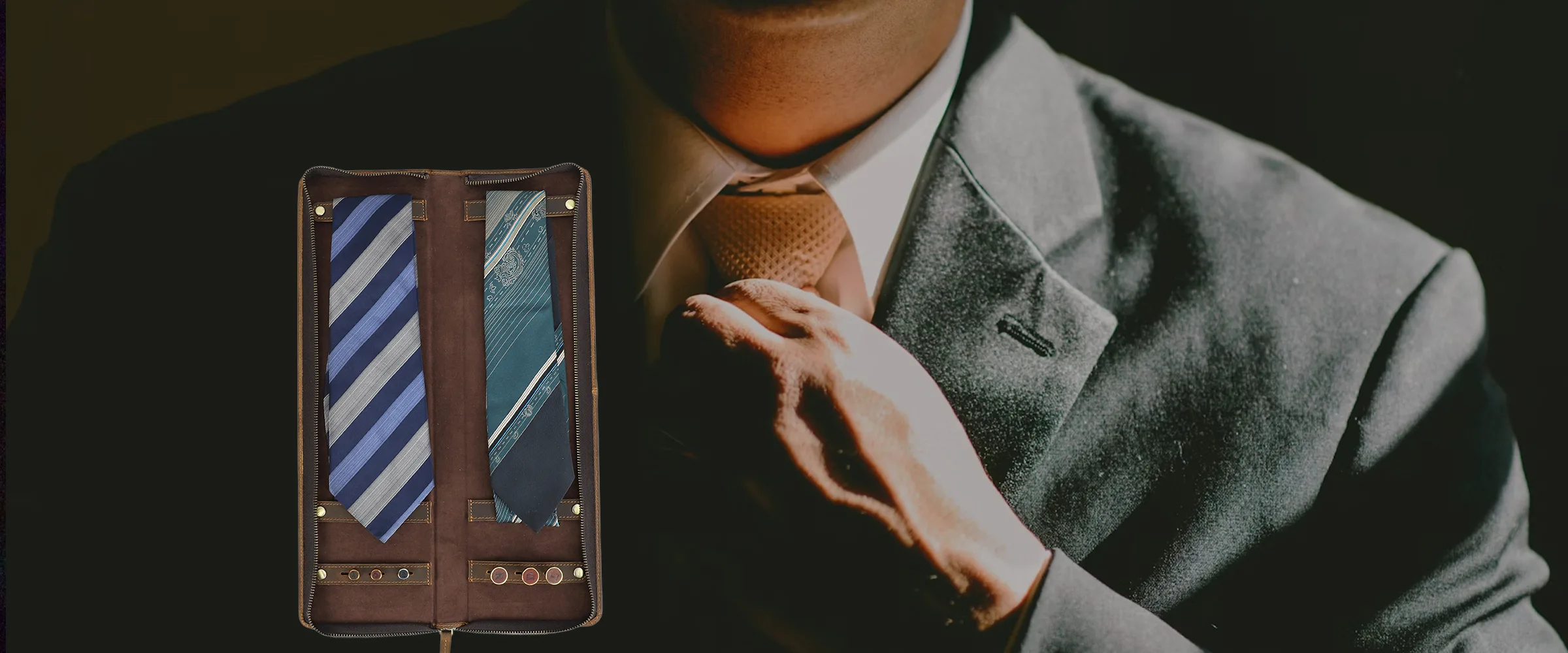 JIMUTO JTC-ZS: A Leather Tie Case Designed for Travel, Order, and Long-Term Style