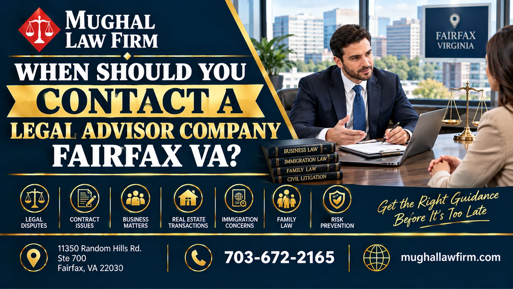 When Should You Contact a Legal Advisor Company Fairfax VA?
