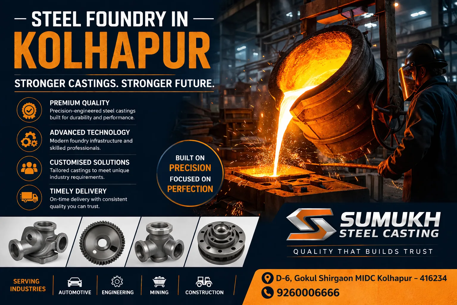 Steel Foundry in Kolhapur - Sumukh Steel Casting Industry