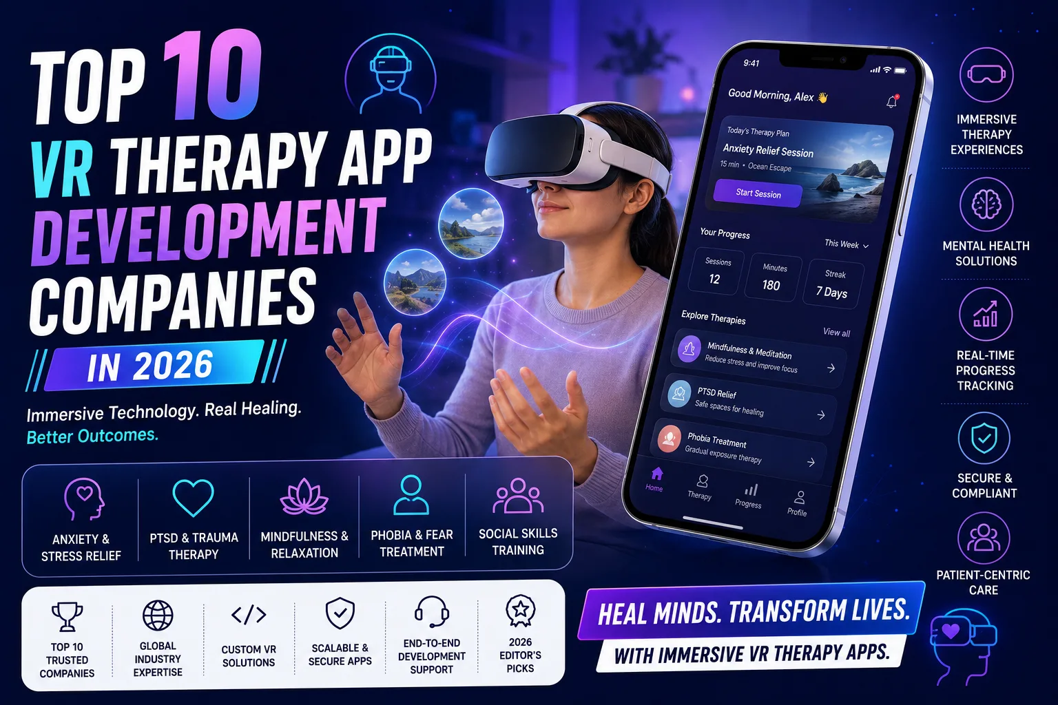 Top 10 VR Therapy App Development Companies in 2026