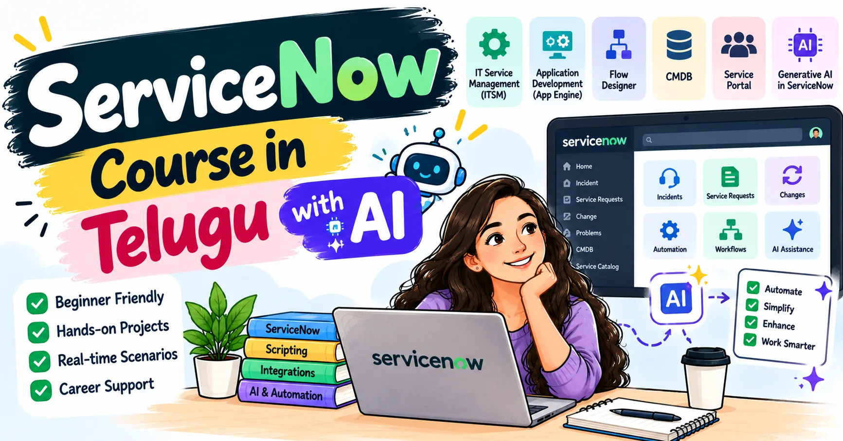 Become an Industry-Ready ServiceNow   ServiceNow Course in Telugu