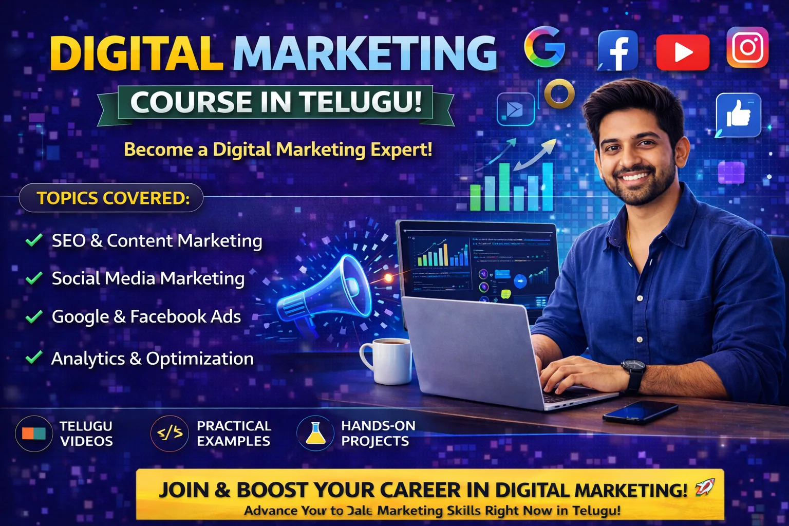 Affiliate Marketing Launchpad Digital Marketing Course in Telugu