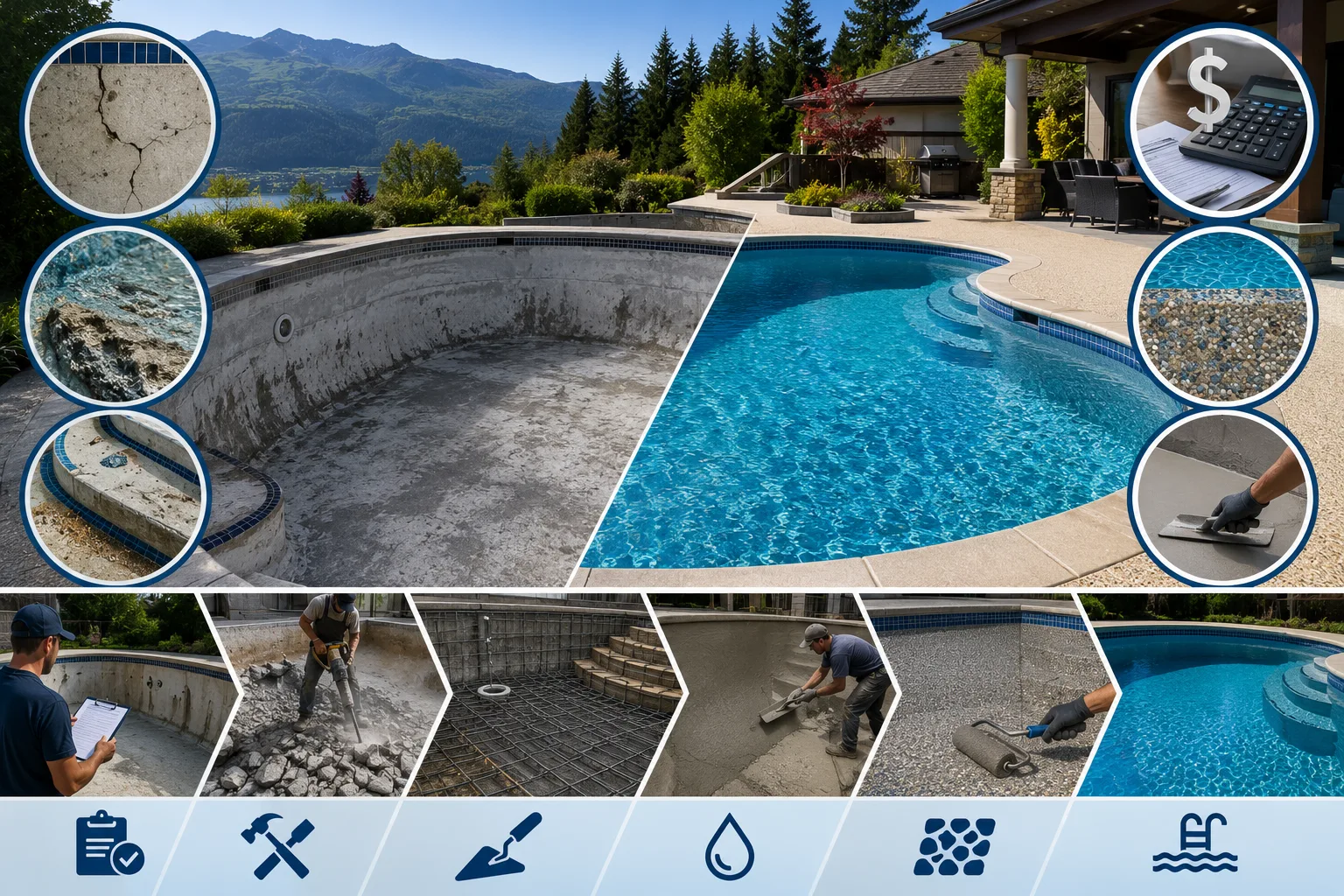 Concrete Pool Renovation BC: Signs, Costs & Process