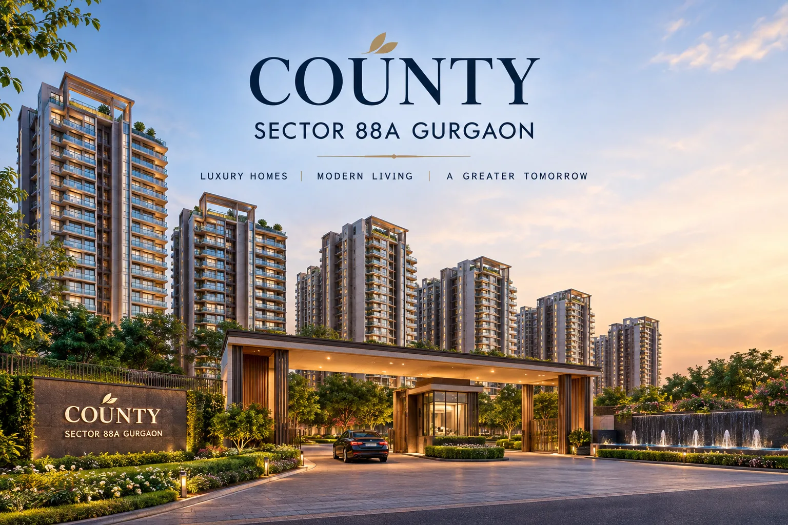County Sector 88A Gurgaon | Premium 3 & 4 BHK Homes