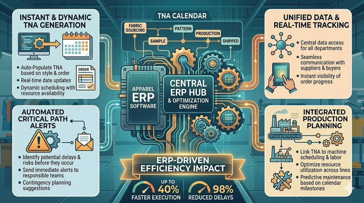How Apparel ERP Software Improves Time and Action Calendar Efficiency in Garment Production