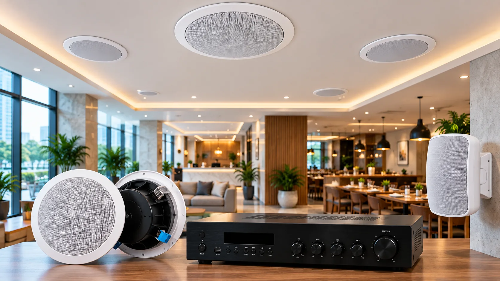 Ceiling Speakers – A Practical Guide for Homes, Hotels, and Commercial Spaces