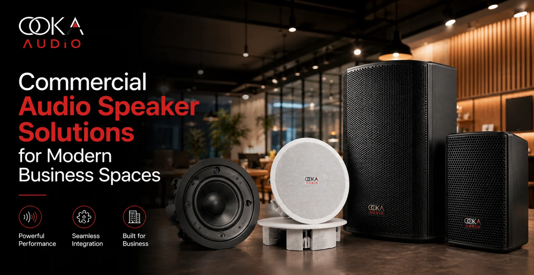 Commercial Audio Speaker Solutions for Modern Business Spaces