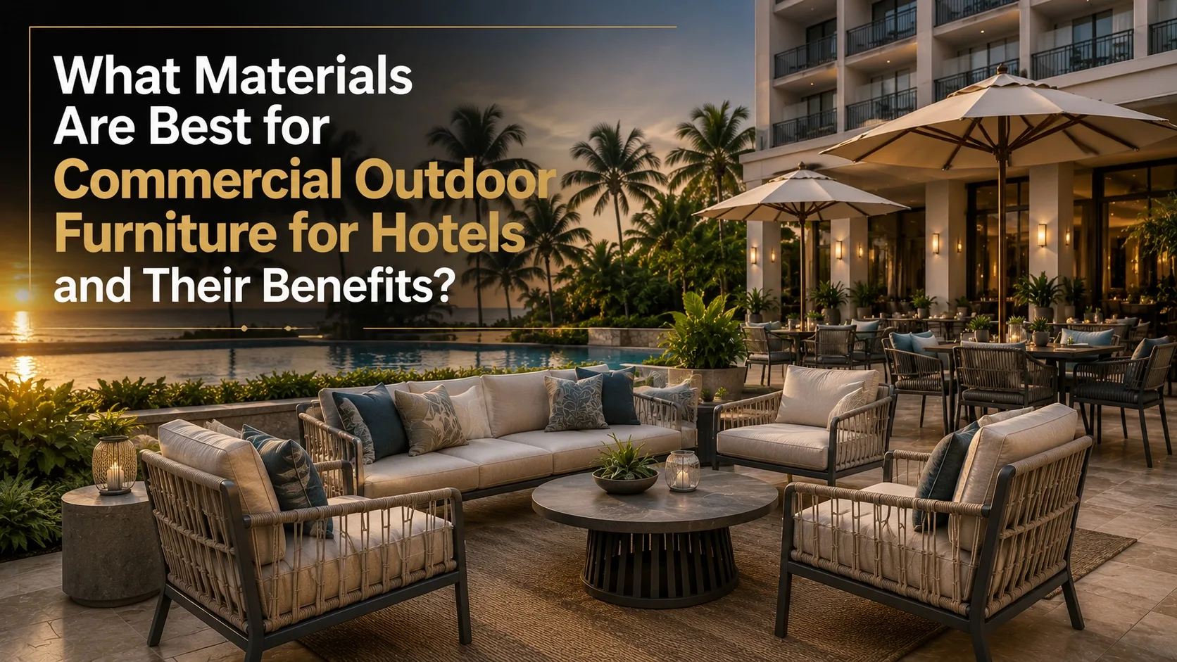 What Materials Are Best for Commercial Outdoor Furniture for Hotels and Their Benefits?