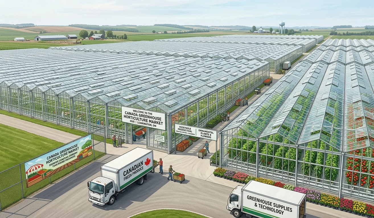 Canada Greenhouse Horticulture Market Worth USD 1,501.97 Million by 2033, Growing at 8.43% CAGR Driven by Rising Demand for Year-Round Fresh Produce