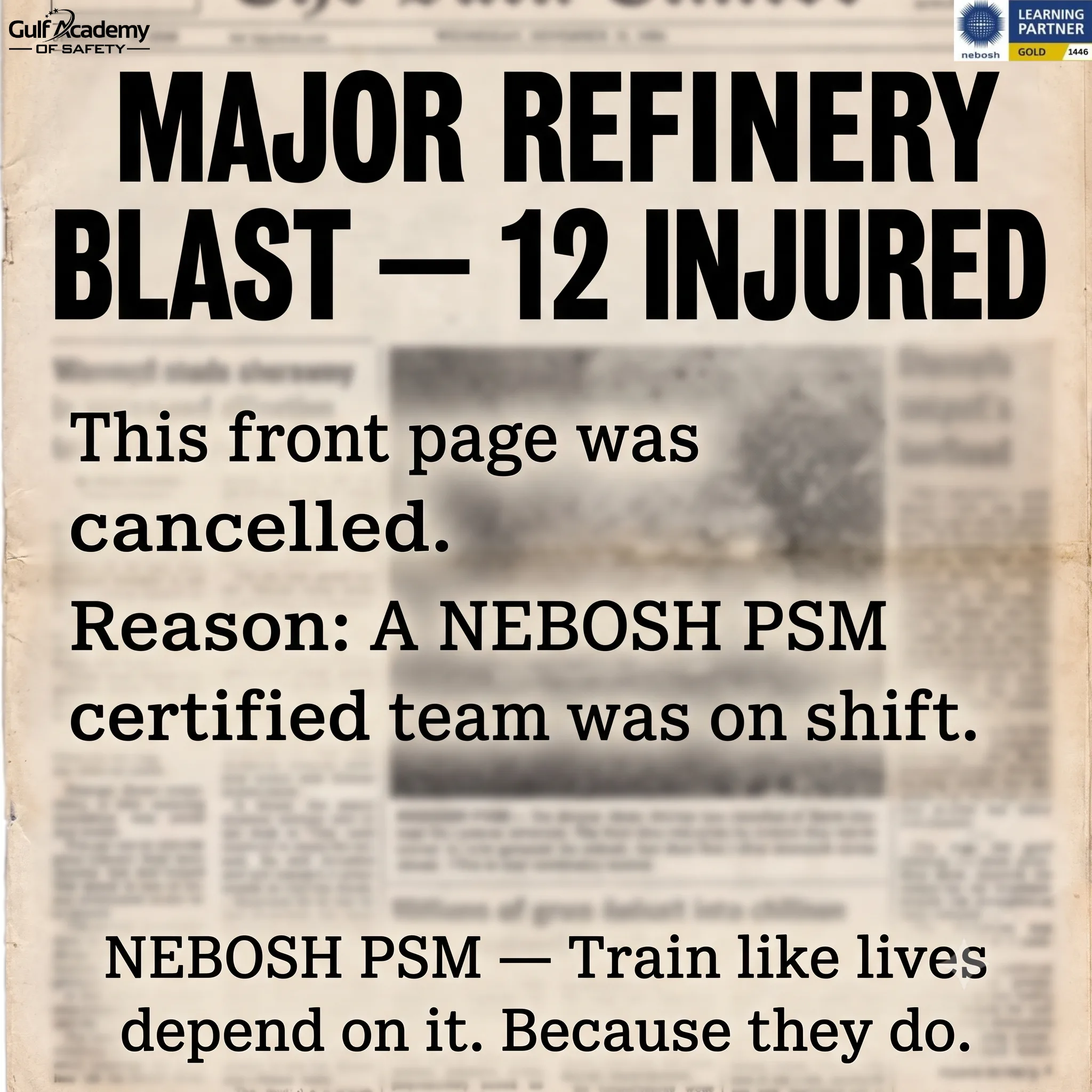 NEBOSH PSM: Protect People and Plants from Major Incidents