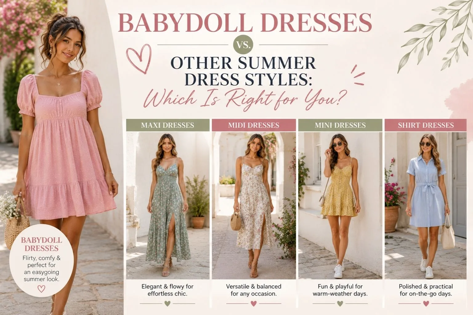 Babydoll Dresses vs. Other Summer Dress Styles: Which Is Right for You?