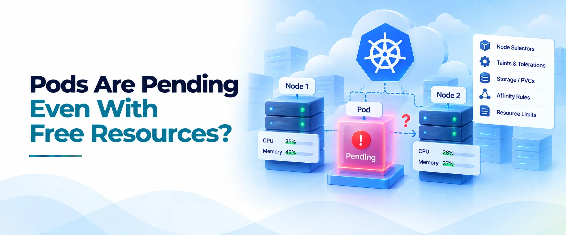 Pods Are Pending Even Though the Cluster Has Free CPU and Memory