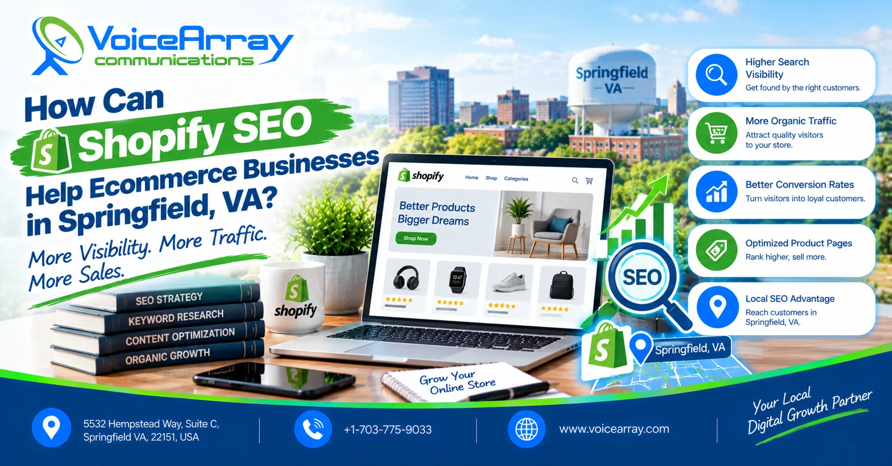 How Can Shopify SEO Help Ecommerce Businesses in Springfield, VA?