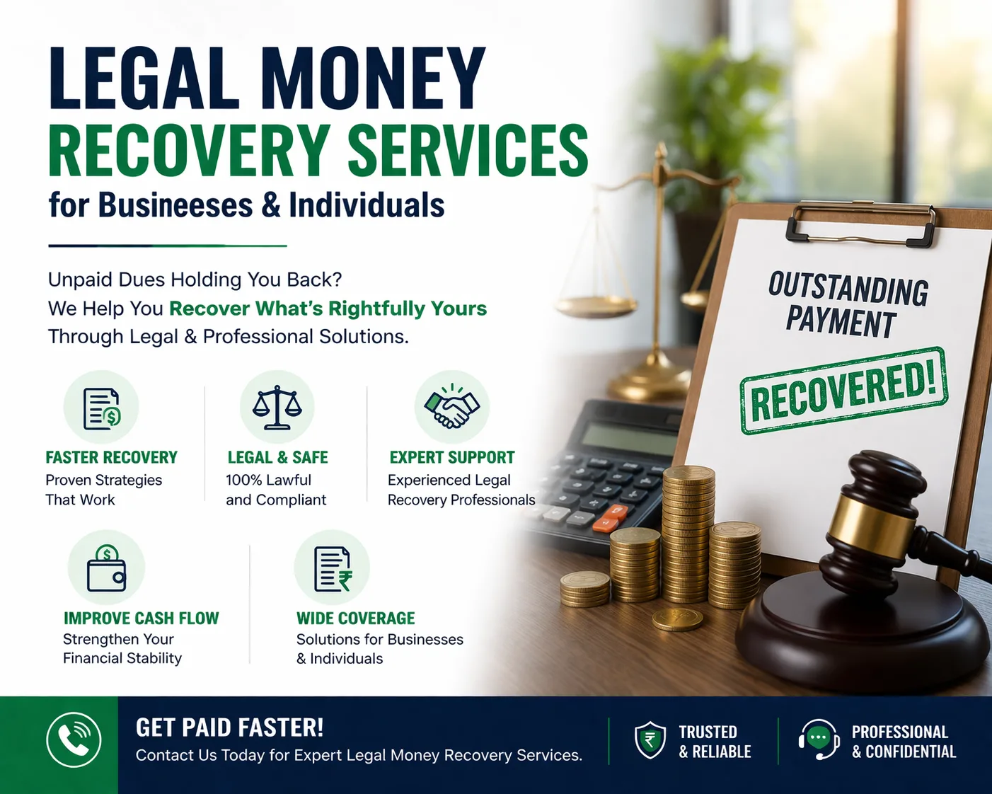 Legal Money Recovery Services for Businesses & Individuals