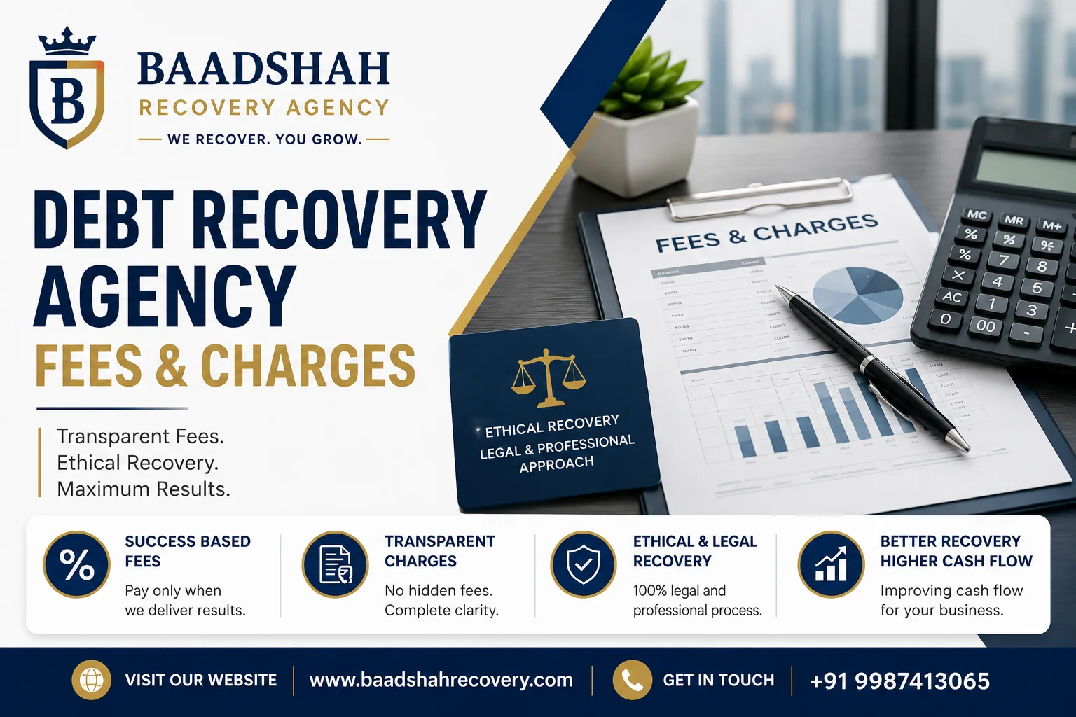 Debt Recovery Agency Fees and Charges in India