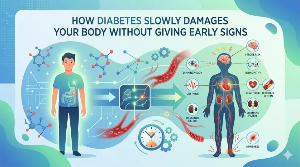 How Diabetes Slowly Damages Your Body Without Giving Early Signs