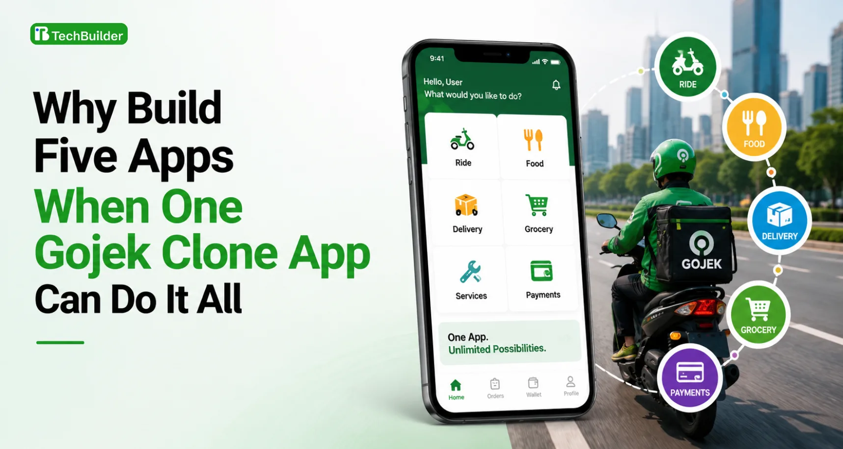 Why Build Five Apps When One Gojek Clone App Can Do It All