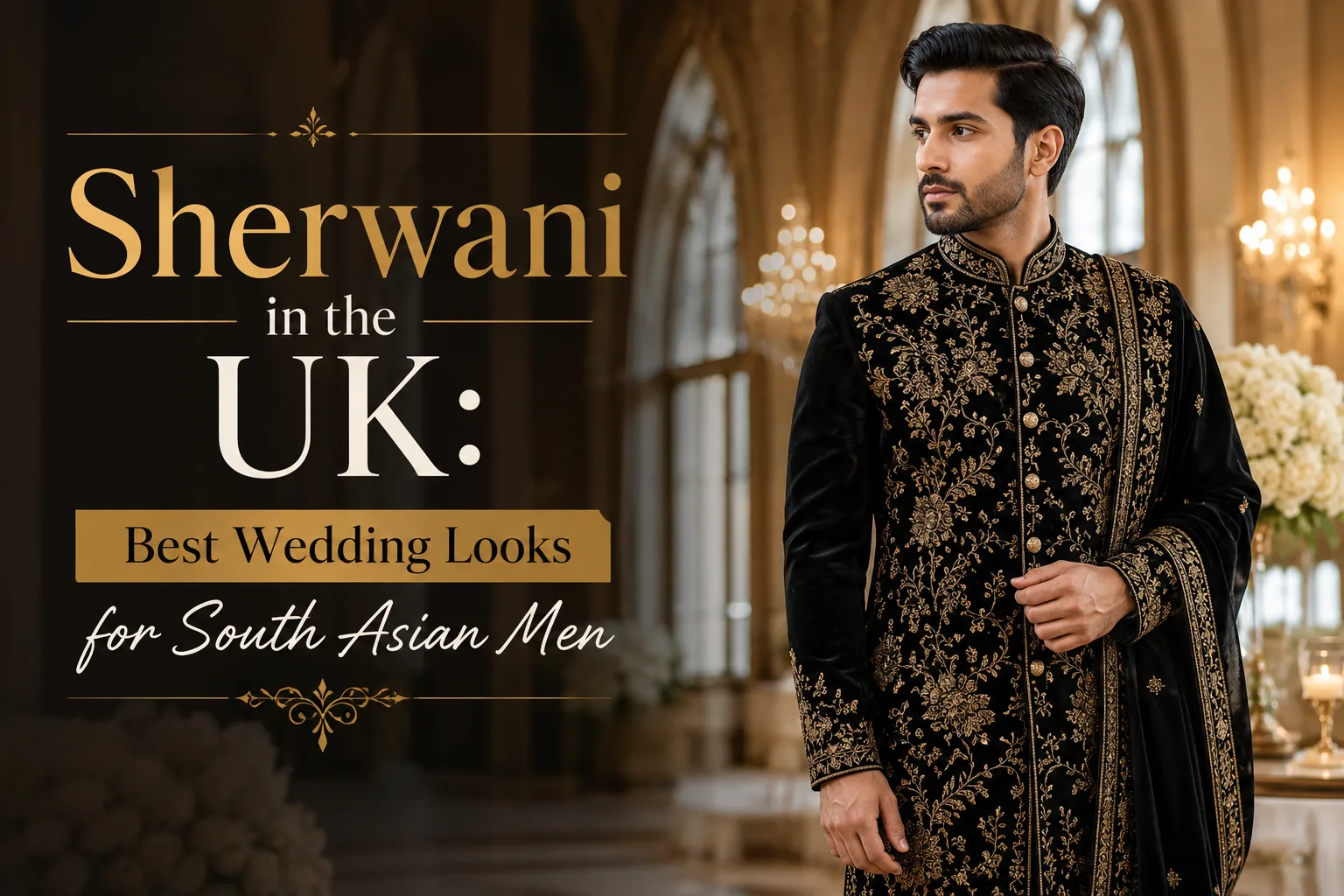 Sherwani in the UK: Best Wedding Looks for South Asian Men