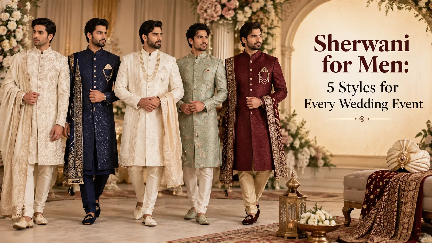 Sherwani for Men: 5 Styles for Every Wedding Event