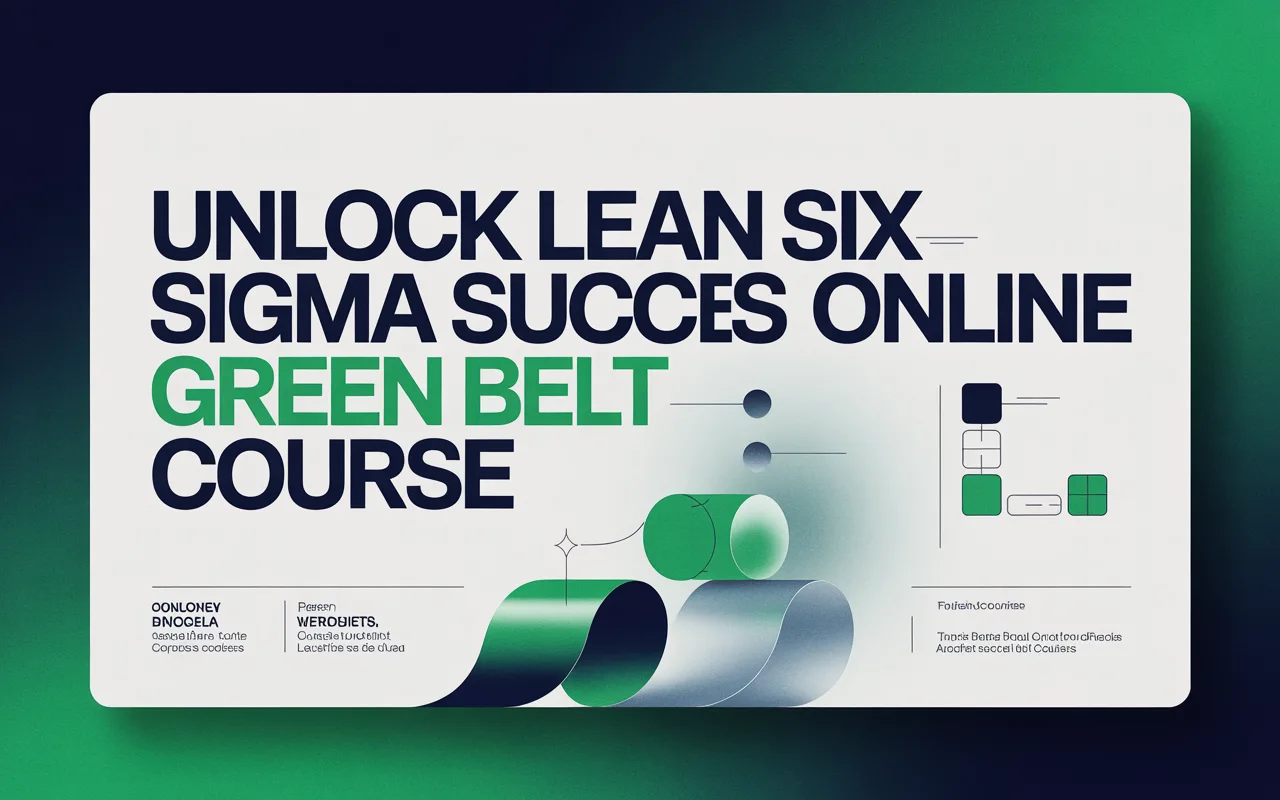 Unlock Lean Six Sigma Success: Online Green Belt Course