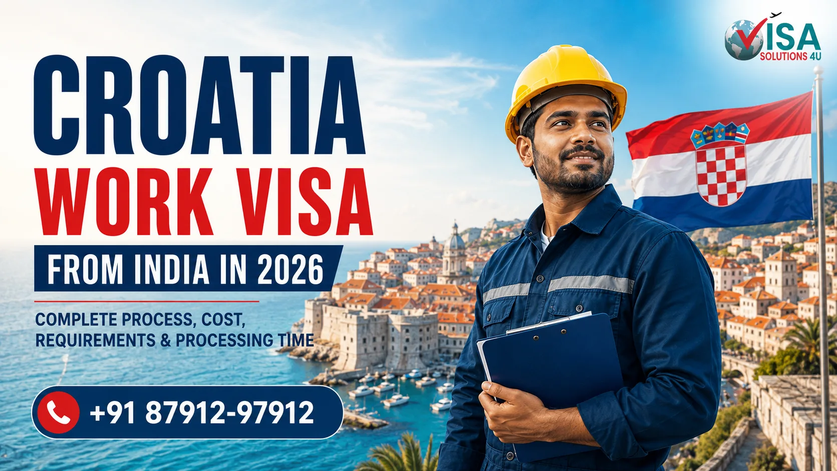 Croatia Work Visa from India in 2026: Complete Process, Cost, Requirements & Processing Time