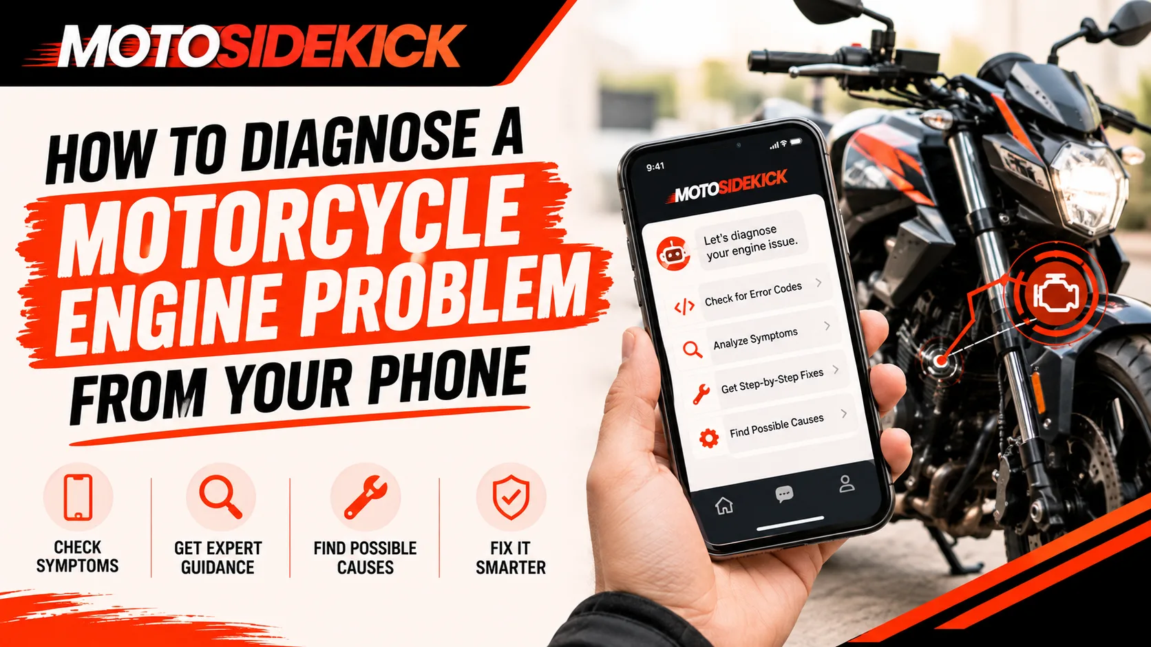 How to Diagnose a Motorcycle Engine Problem From Your Phone